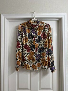Westbound Brand Vintage Women's Floral Blouse, Size 8